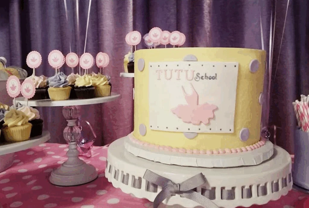ballet birthday cake at tutu school
